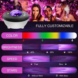 Starry sky galaxy projector - LED night light - APP control / AlexaLights & lighting