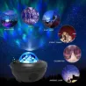 Starry sky projector - LED night light - with speaker - BluetoothLights & lighting