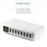 40W - Smart charger - multi port - 8 USB - 5V 8A - LEDChargers
