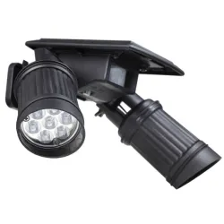LED solar lamp - PIR motion sensor - dual head spotlight - waterproof wall lightSolar lighting