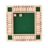 Shut the box - dice board game - 4-sided - 10 number - wooden toy - 4 playersWooden
