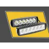 12V - 18W - LED work light for motorcycle - boat - car 4x4 - SUV - ATV - spot / flood lamp - 2 piecesLED light bar