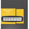 12V - 18W - LED work light for motorcycle - boat - car 4x4 - SUV - ATV - spot / flood lamp - 2 piecesLED light bar