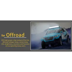 12V - 18W - LED work light for motorcycle - boat - car 4x4 - SUV - ATV - spot / flood lamp - 2 piecesLED light bar