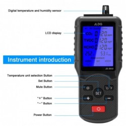 Carbon dioxide tester / CO2 detector / air quality monitor - temperature / humidity measuring - multifunction testerMeasuring...