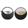 5 in 1 photography reflector - collapsible round disc - with bag - 60cmCamera