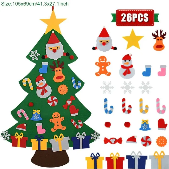 Felt Christmas tree - DIY Christmas decorationChristmas