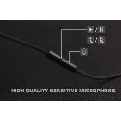 Professional DJ studio headphones - wired stereo headset - with microphoneEar- & Headphones