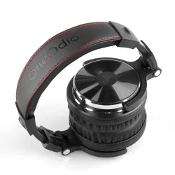 Professional DJ studio headphones - wired stereo headset - with microphoneEar- & Headphones