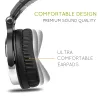 Professional DJ studio headphones - wired stereo headset - with microphoneEar- & Headphones