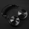 Professional DJ studio headphones - wired stereo headset - with microphoneEar- & Headphones