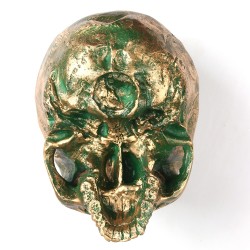 Human skull made from resin craft - bronzeStatues & Sculptures