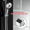 Digital showerhead with 3-color led - temperature controllerShower Heads