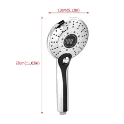 Digital showerhead with 3-color led - temperature controllerShower Heads