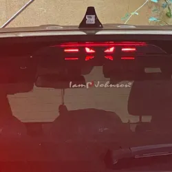 Taillight brake sticker - angry eyes - carbon fiber - protection sticker - for Chery Logo Tiggo 7Stickers