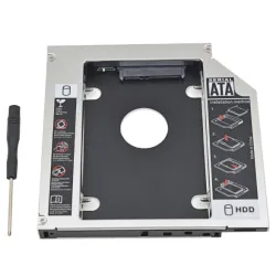 Universal aluminum SATA HDD Caddy 12.7mm box case enclosure optical bayHard drives