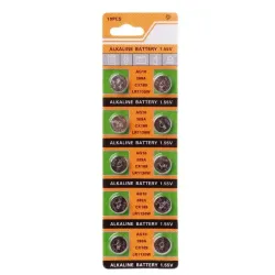 AG10 189 LR54 155V SR54 389 189 LR1130 cell coin alkaline battery 10 pcsBattery