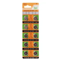 AG10 189 LR54 155V SR54 389 189 LR1130 cell coin alkaline battery 10 pcsBattery