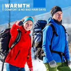 Cozy windproof fleece earmuffs headband – unisex ear warmers for skiing, running & cyclingWinter Sport