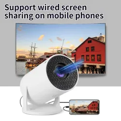 HY200 720p portable projector - 270° rotatable, Full HD HDMI/USB, home theater & outdoor moviesProjectors