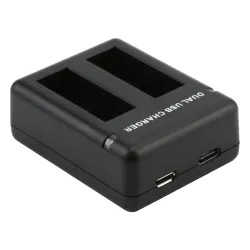 Dual Port Slot Battery Charger For GoPro Hero 5 Camera With USB CableBattery & Chargers