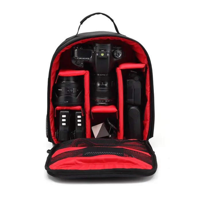 Canon Nikon DSLR HU-00 Waterproof Shockproof Padded Backpack CaseCamera