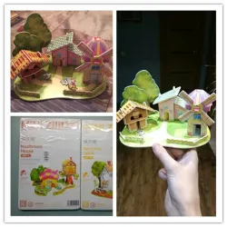 3D DIY paper puzzle - Jigsaw - baby educational toyToys