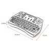 iPazzPort Wireless Mini Keyboard Touchpad With LED Backlight |Media player
