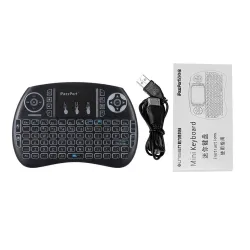iPazzPort Wireless Mini Keyboard Touchpad With LED Backlight |Media player