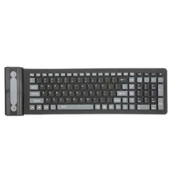 Flexible silicone - foldable - wireless - 107-keys keyboard - Russian - QwertyKeyboards
