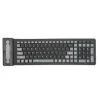 Flexible silicone - foldable - wireless - 107-keys keyboard - Russian - QwertyKeyboards