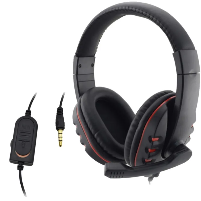 PlayStation 4 PS4 Wired 3.5mm Gaming Headset Microphone PCHeadsets