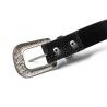 Vintage design double buckle leather beltBelts