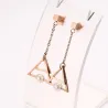 Triangle Pearl Drop EarringsEarrings