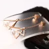 Triangle Pearl Drop EarringsEarrings