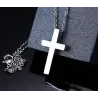 Classic blank cross pendant with stainless steel necklaceNecklaces