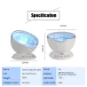 Ocean waves - starry sky - USB LED night light - projectorDecoration