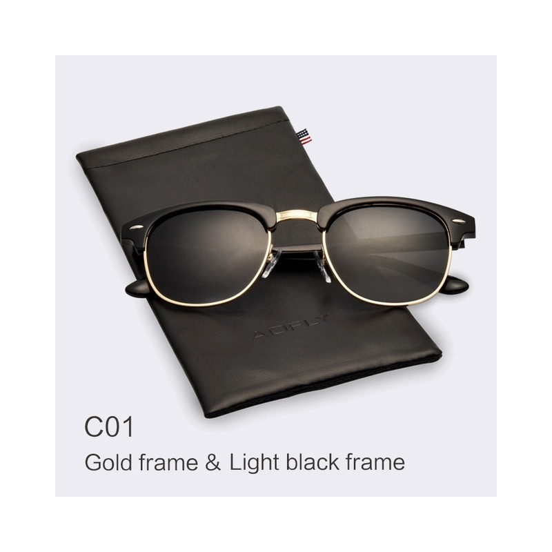 Classic Half Metal Polarized Sunglasses UnisexSunglasses