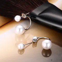 Double Pearl Stud EarringsEarrings