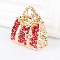 Red Crystal Handbag keychainKeyrings