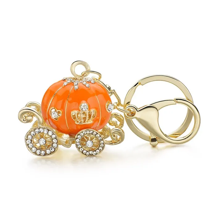 Crystal pumpkin - carriage - keychainKeyrings