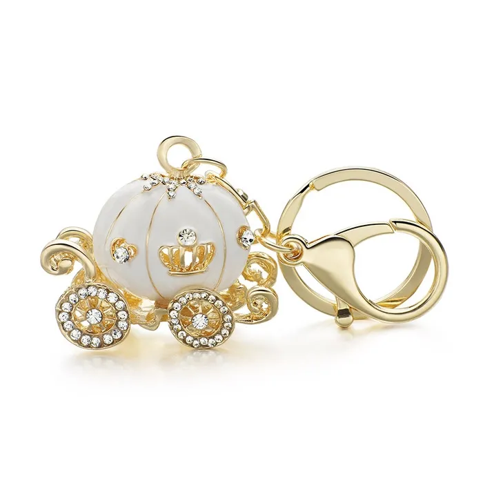 Crystal pumpkin - carriage - keychainKeyrings