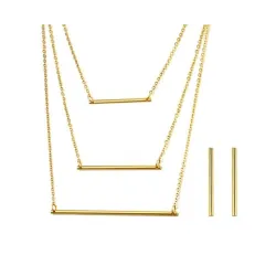 3 Layer Necklace & Earrings Jewellery SetJewellery Sets