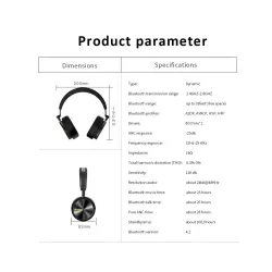 Bluedio T/5 Bluetooth Headphones Active Noise Cancelling Headset With MicrophoneEar- & Headphones