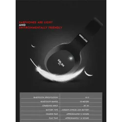 Salar S11 Wireless Headset Foldable Bluetooth Headphones With MicEar- & Headphones