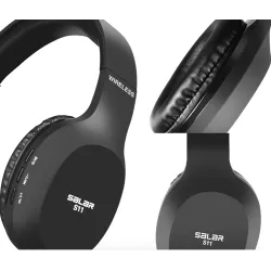 Salar S11 Wireless Headset Foldable Bluetooth Headphones With MicEar- & Headphones