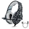PS4 PC Computer Xbox One - camouflage headphones - headset with microphoneEar- & Headphones