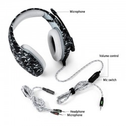 PS4 PC Computer Xbox One - camouflage headphones - headset with microphoneEar- & Headphones