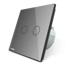 220 - 250V wall crystal glass touch switch panelLights & lighting