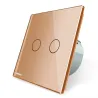220 - 250V wall crystal glass touch switch panelLights & lighting